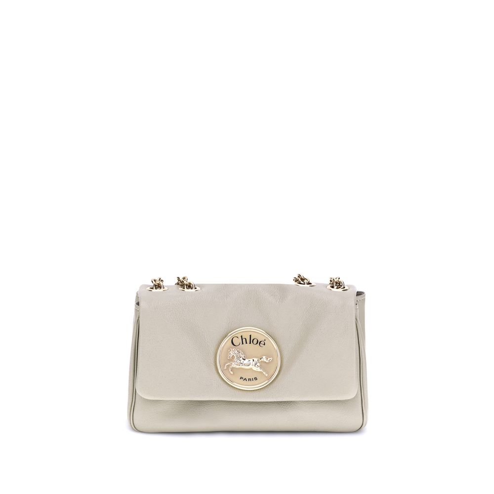 Chloé Beigefarbene Kalbshaut Bos Taurus Schultertasche